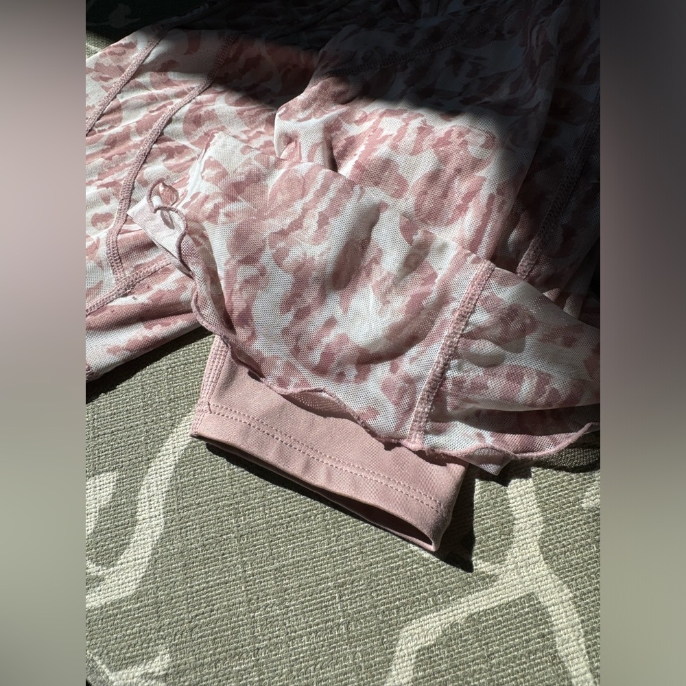 Free People Pink Patterned High-Waist Flare Pants - Picture 9 of 10